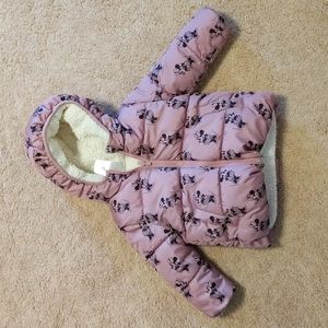 Gap x Disney cold control max puffer jacket reversible